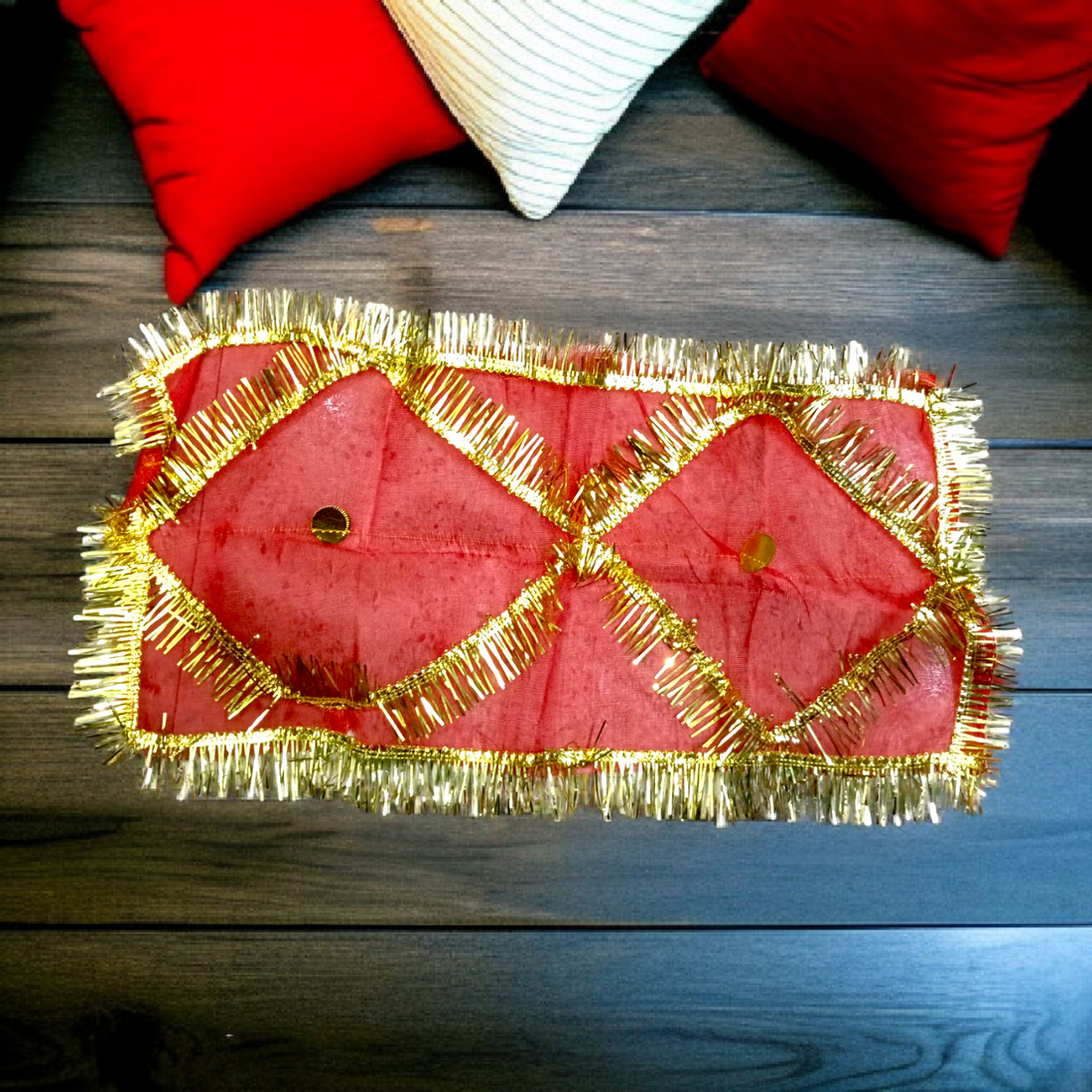 Lal Chunni for Mata Rani Puja | Red Chunri 17x8"