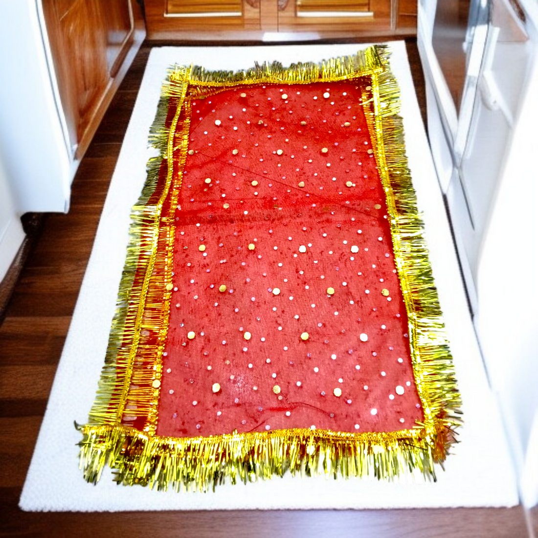 Lal Chunni for Puja – Mata Rani Red Chunri 17x8