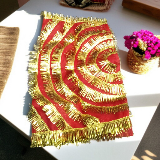 Lal Chunni 1 Meter for Puja & Spiritual Decor