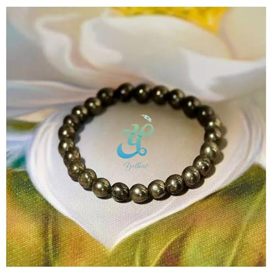 Raw Pyrite Bracelet for Abundance & Protection