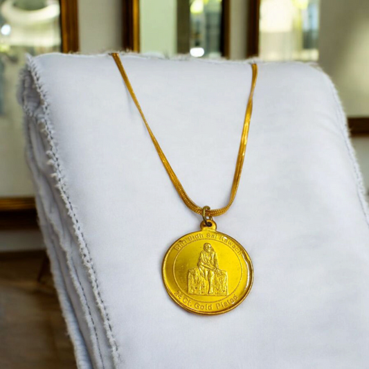 Sai Kawach Brass Pendant – Protection & Blessings