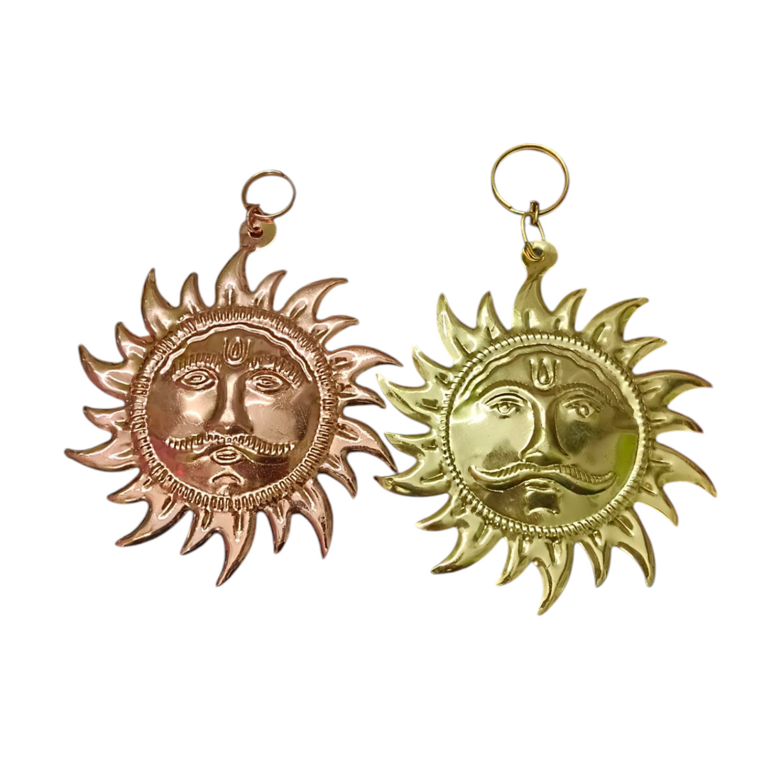 Surya Dev Wall Hanging Set – Brass & Copper Decor