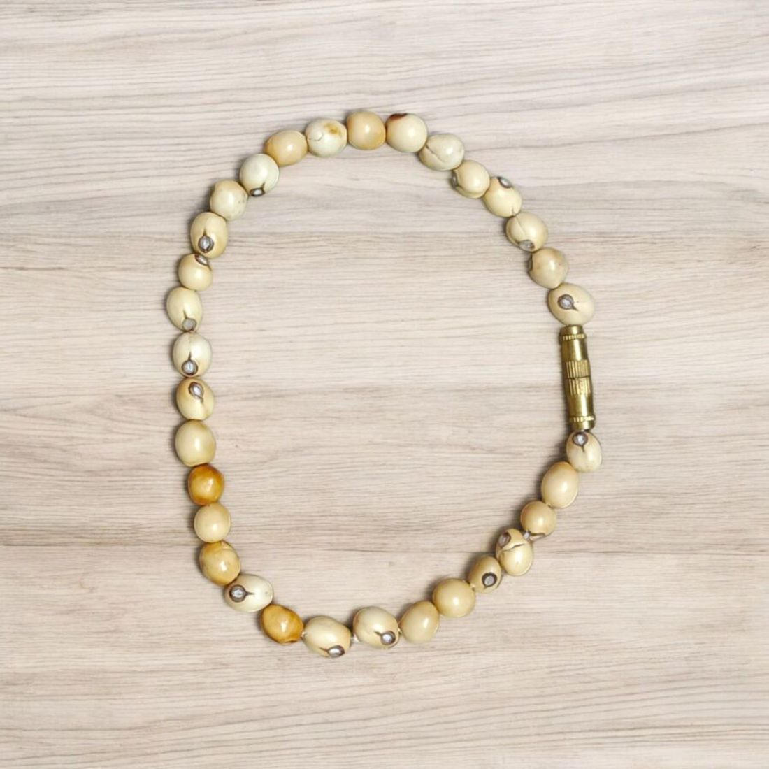 White Gunja Bracelet for Purity & Protection | Malawala