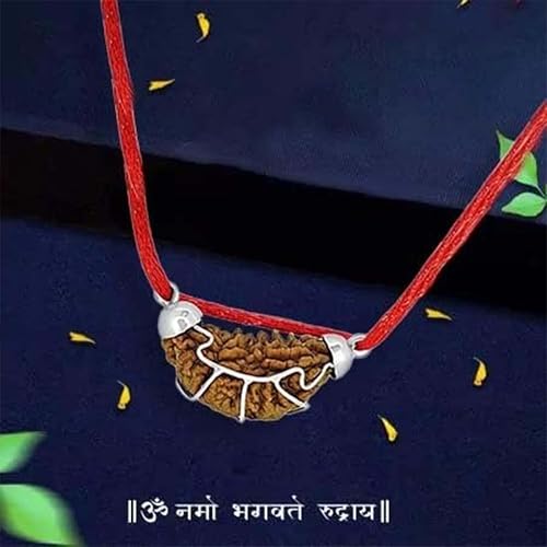 1 Mukhi Rudraksha Pendant with 925 Silver Cap Natural Certified for Men & Women