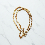 21-inch artificial gold chain with 1 gram gold plating in Nawabi vintage design, suitable for both boys and girls, displayed elegantly on a neutral backdrop