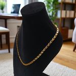 21-inch artificial gold chain with 1 gram gold plating in Nawabi vintage design, suitable for both boys and girls, displayed elegantly on a neutral backdrop