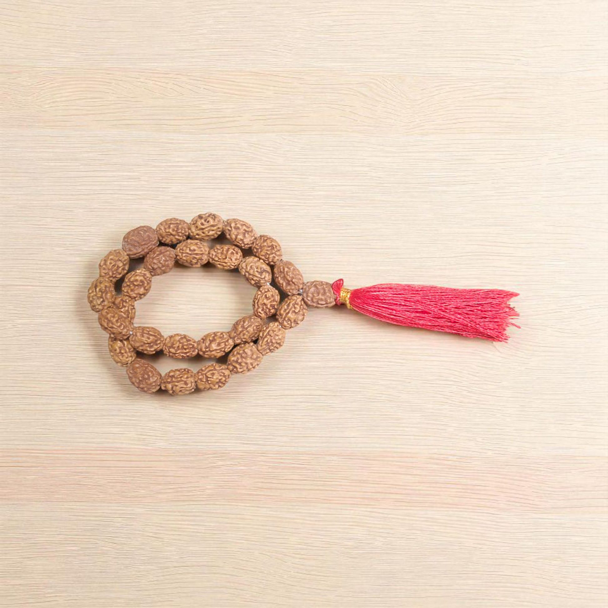 3 Mukhi Rudraksha Mala 27+1 Beads Lab Certified | Malawala