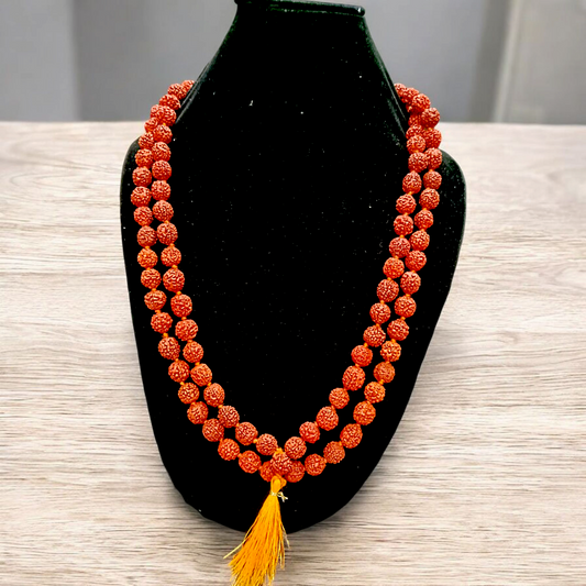 5 Mukhi Rudraksha Mala 108+1 Beads 10-11MM Lab Certified | Malawala