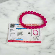 Pink Hakik Bracelet Natural Pink Agate for Calmness & Emotional Healing
