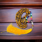 7 Chakra Mala with Tiger Eye, Agate Stones & Buddha Charm – 6MM Beads – Ideal for Meditation, Yoga & Chakra Balancing