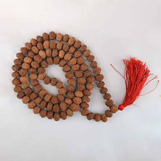 8 Mukhi Rudraksha Mala 108+1 Beads Lab Certified | Malawala