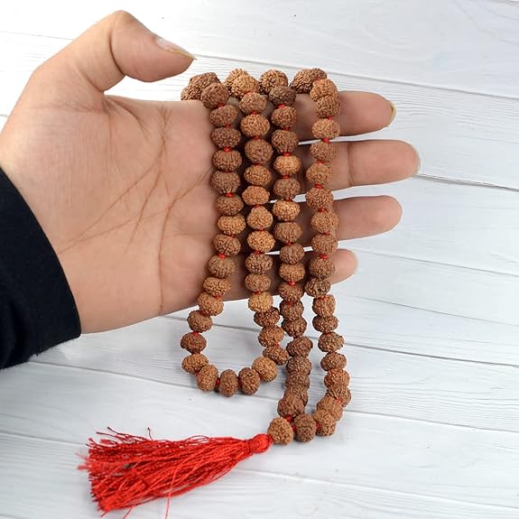 8 Mukhi Rudraksha Mala 108+1 Beads Lab Certified | Malawala