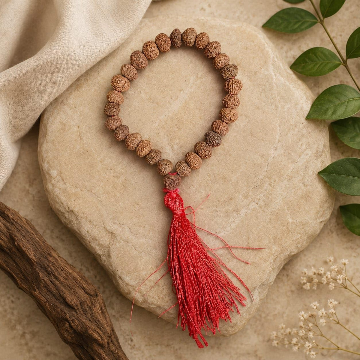 8 Mukhi Rudraksha Mala 27+1 Beads Lab Certified | Malawala