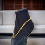 A 20-inch Nawabi-style artificial gold chain with 1-gram gold plating, displayed on a neutral background, ideal for boys and girls