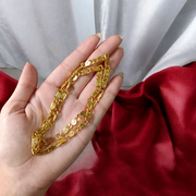 A 20-inch Nawabi-style artificial gold chain with 1-gram gold plating, displayed on a neutral background, ideal for boys and girls