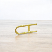 A handcrafted brass Vishnu Tilak Stamp by MALAWALA, designed for precise forehead tilak application with intricate detailing