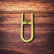 A handcrafted brass Vishnu Tilak Stamp by MALAWALA, designed for precise forehead tilak application with intricate detailing