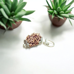 A spiritual combo featuring a red velvet Kantha Mala made with 5 Mukhi Rudraksha beads and a silver-capped 3 Mukhi Rudraksha pendant, both lab certified