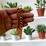 A stylish 20-inch artificial gold chain with 1 gram gold plating, designed for men and boys