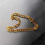 A stylish 20-inch artificial gold chain with 1 gram gold plating, designed for men and boys