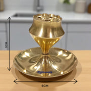 Agarbatti Stand Pack of 2 – Unique Brass Incense Holder with Ash Catcher - Malawala