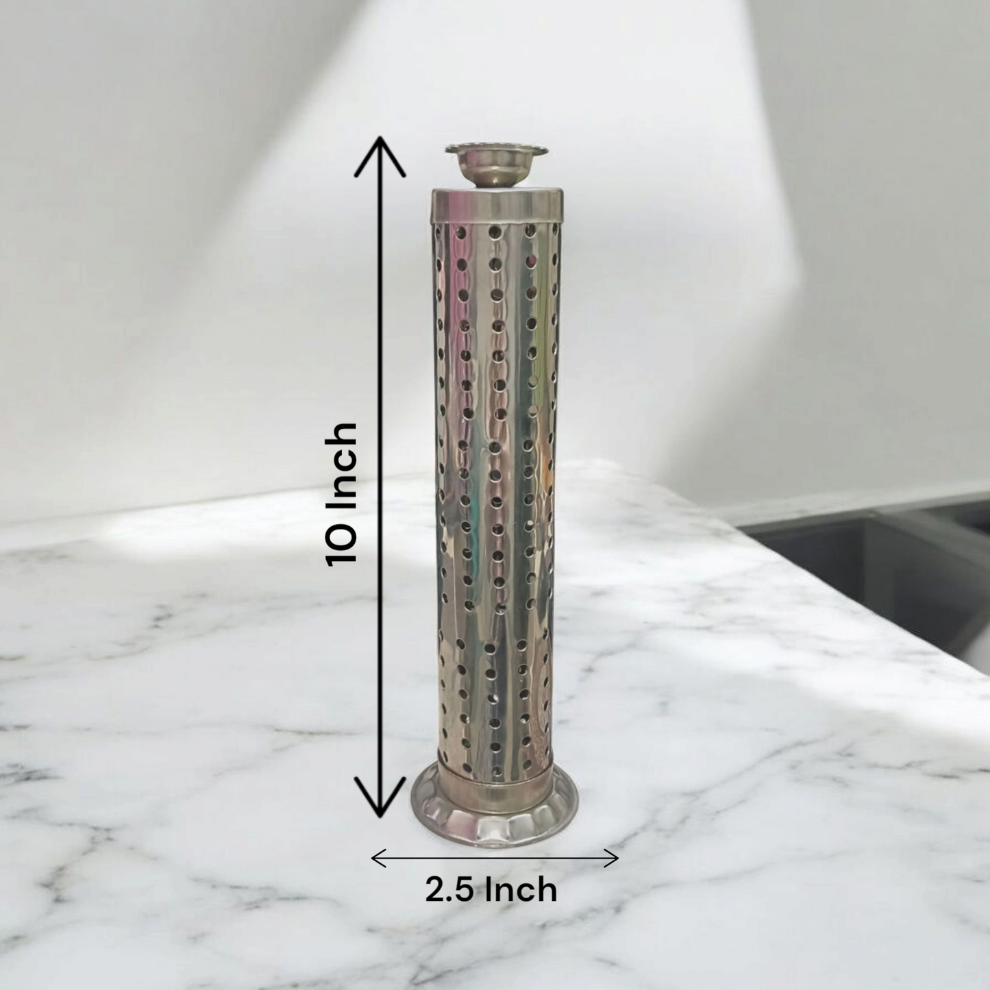 Agarbatti Stand with Ash Catcher - Incense Stick Holder with Free Pack of 10 Agarbatti - Malawala