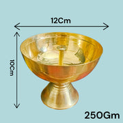 Akhand Jyot Brass Diya 250GM for Daily Puja Temple Worship Aarti Deepak