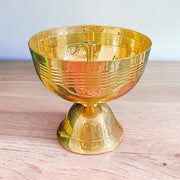 Akhand Jyot Brass Diya 520GM for continuous flame puja, temple worship, aarti rituals and spiritual home decor