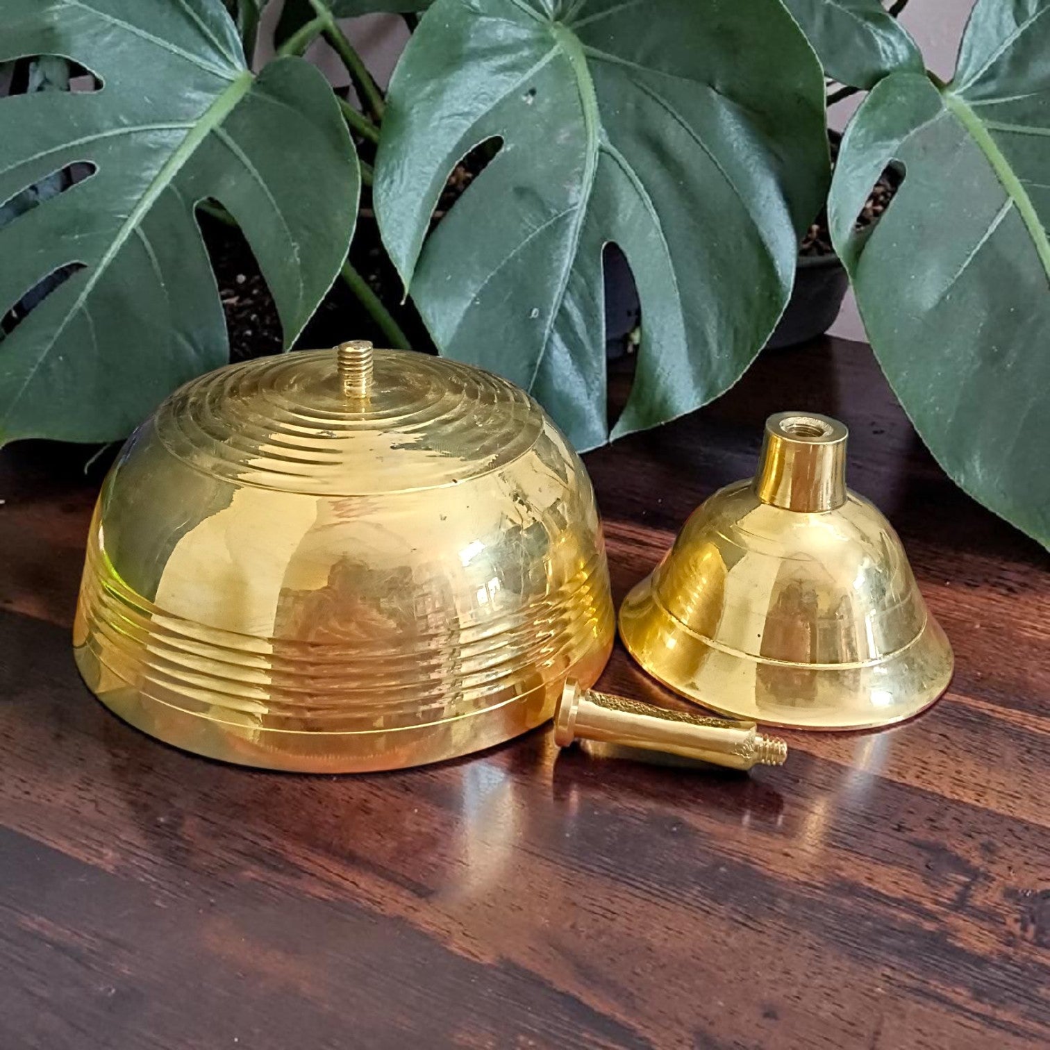 Akhand Jyot Brass Diya 520GM for continuous flame puja, temple worship, aarti rituals and spiritual home decor