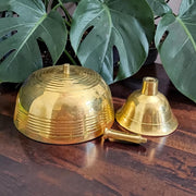 Akhand Jyot Brass Diya 520GM for continuous flame puja, temple worship, aarti rituals and spiritual home decor