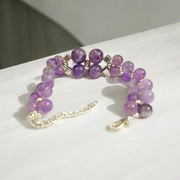 Amethyst Bracelet - Natural Amethyst for Spiritual Healing & Calmness with Lab Certificate - Malawala
