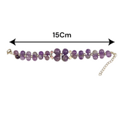 Amethyst Bracelet - Natural Amethyst for Spiritual Healing & Calmness with Lab Certificate - Malawala