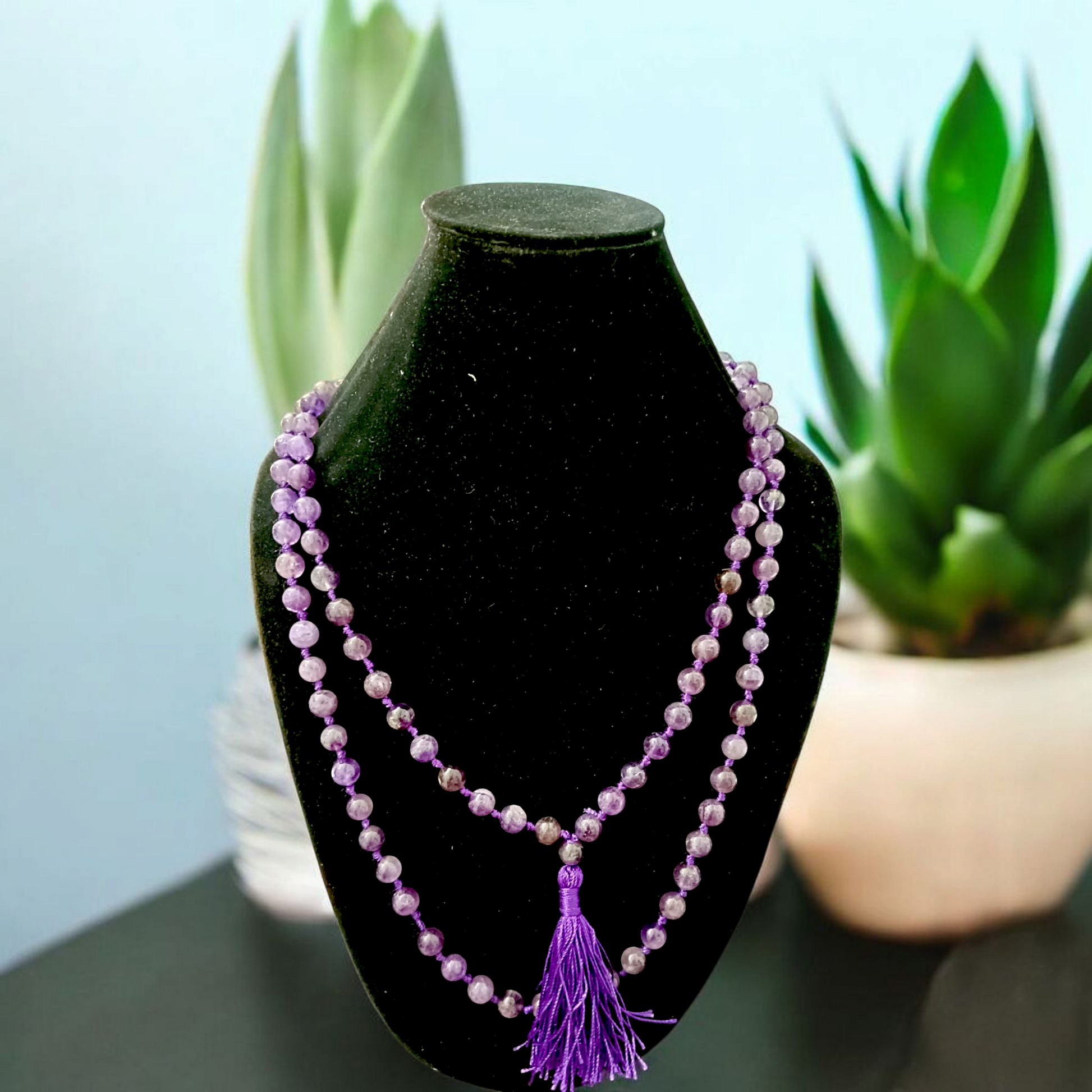 Amethyst Mala 108+1 Beads 8MM Lab Certified | Malawala