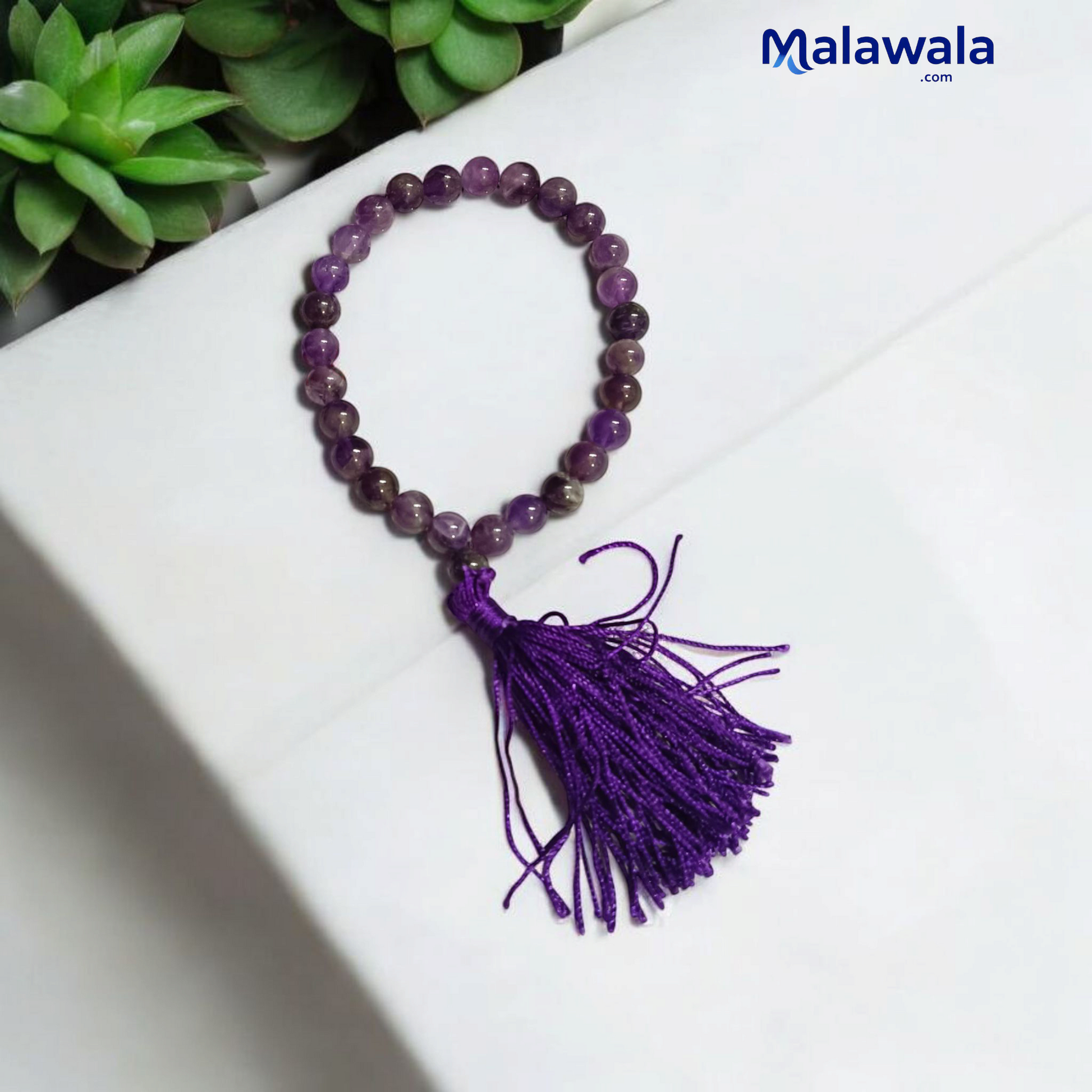 Amethyst Mala 27+1 Beads 8MM Lab Certified | Malawala