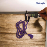 Amethyst Mala 6MM - Natural Amethyst for Spiritual Healing & Calmness with Lab Certificate - Malawala