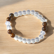 Aura Armor Bracelet – Multi-stone 8mm beaded bracelet with stretchable design for healing, protection, and chakra balance