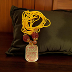 Baglamukhi Kawach Pendant in Yellow Thread - Divine Baglamukhi Pendant for Protection & Victory over Enemies - Malawala