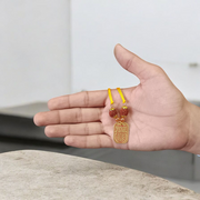 Baglamukhi Kawach Pendant in Yellow Thread - Divine Baglamukhi Pendant for Protection & Victory over Enemies - Malawala