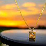 Baglamukhi Locket with Gold Chain - Divine Baglamukhi Pendant for Protection & Victory over Enemies - Malawala