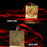 Baglamukhi Locket with Gold Chain - Divine Baglamukhi Pendant for Protection & Victory over Enemies - Malawala