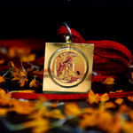 Baglamukhi Locket with Gold Chain - Divine Baglamukhi Pendant for Protection & Victory over Enemies - Malawala