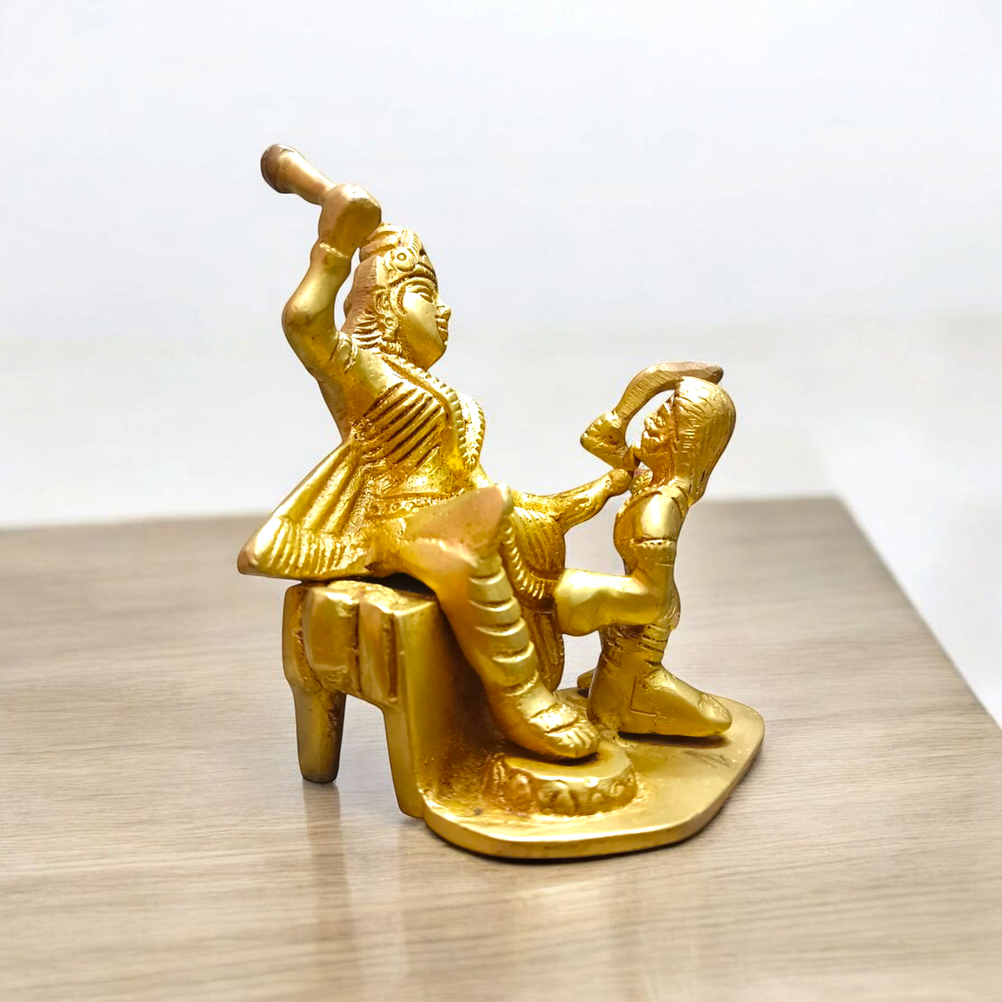 Baglamukhi Mata Statue Brass 12cm | Divine Brass Idol | Malawala