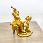 Baglamukhi Mata Statue Brass 12cm | Divine Brass Idol | Malawala