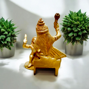 Baglamukhi Mata Statue Brass 12cm | Divine Brass Idol | Malawala