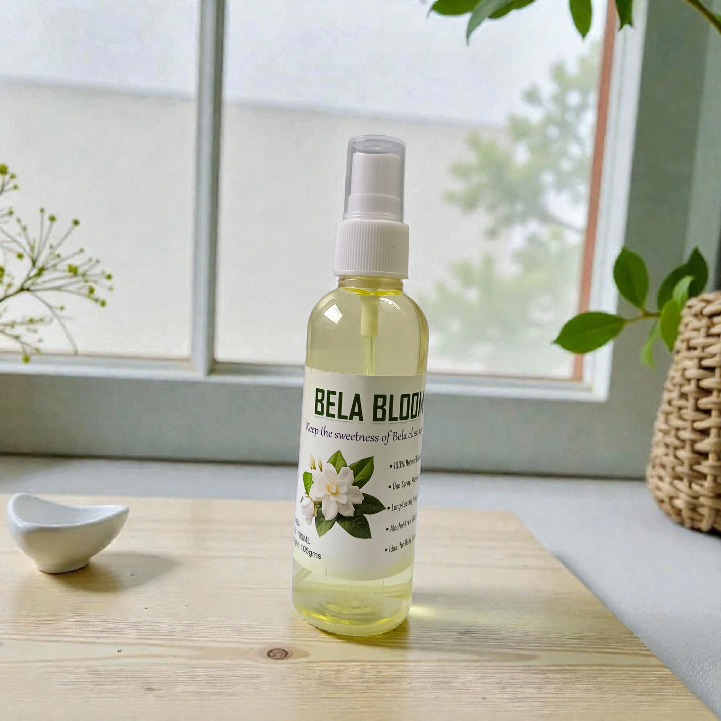 Bela Bloom Spray Attar 100ML set of 2 in elegant glass spray bottles