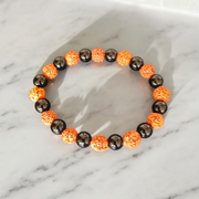 Black & Brown Rudraksha Bracelet - Natural 5 Mukhi Rudraksha for Protection & Spiritual Growth with Lab Certificate - Malawala