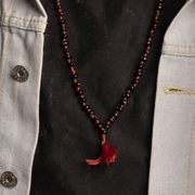 Black Gunja Mala - Natural Kali Gunja / Ratti Mala with Lab Certificate - Malawala