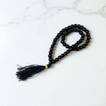 Black Hakik Agate Mala with 54+1 lab-certified 6mm beads for Japa, meditation, and spiritual protection – handcrafted in India