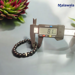 Black Hakik Bracelet - Natural Black Agate for Protection & Grounding with Lab Certificate - Malawala
