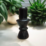 Black Marble Stone Shivling For Pooja | By Malawala